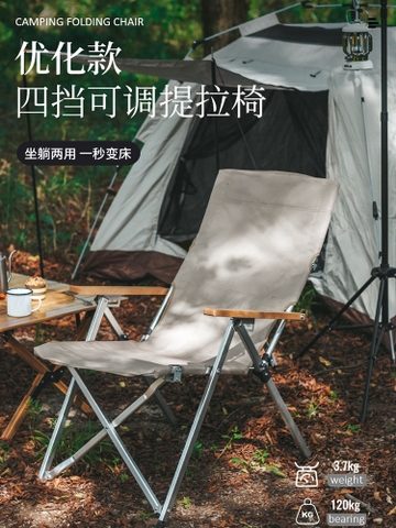 Ghế xếp có tay tựa gối đầu Portable Folding Chair