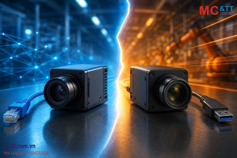 GigE Vision và USB3 Vision: Chọn chuẩn giao tiếp camera công nghiệp