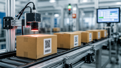 Giải pháp đọc mã QR và Barcode tự động trên dây chuyền bằng camera công nghiệp kết nối PLC và MES