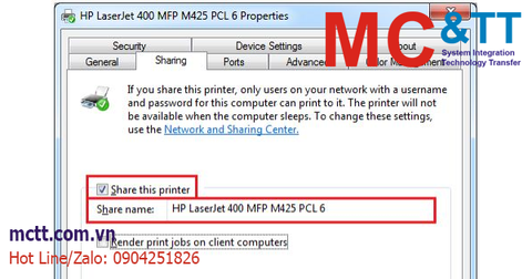 Kết nối màn hình cảm ứng HMI/ XPANEL với máy in HP PCL