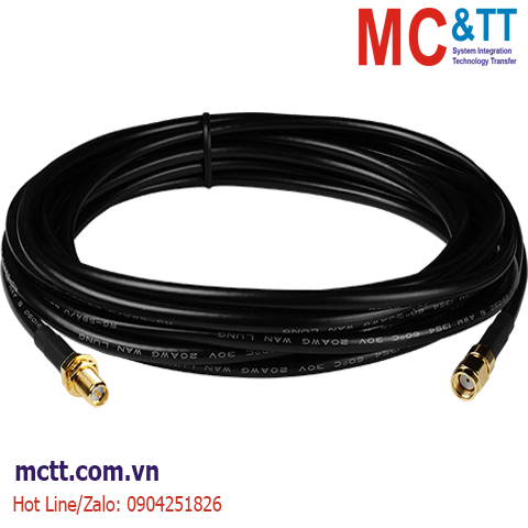 Cáp Ăng ten cáp RG58A/U RP-SMA Male sang RP-SMA Female dài 5M RP-SMA Male ICP DAS 3S005-1 CR