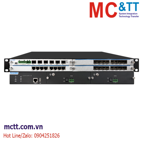 Switch công nghiệp IEC61850 quản lý Layer 3 30 cổng Gigabit Ethernet 3onedata MES5400-1U-24GS6XS-2HV
