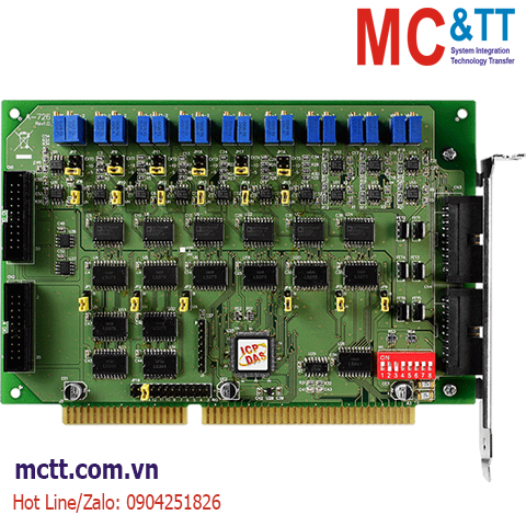 Card ISA 6 kênh đầu ra tương tự AO 12 bit ICP DAS A-726 CR