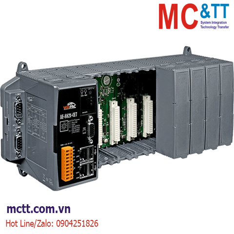 Bộ lập trình nhúng AVEVA Edge PAC 300 tag CPU Cortex-A8 + WinCE 7.0 +8 khe cắm module I/O ICP DAS AE-8821-CE7 CR