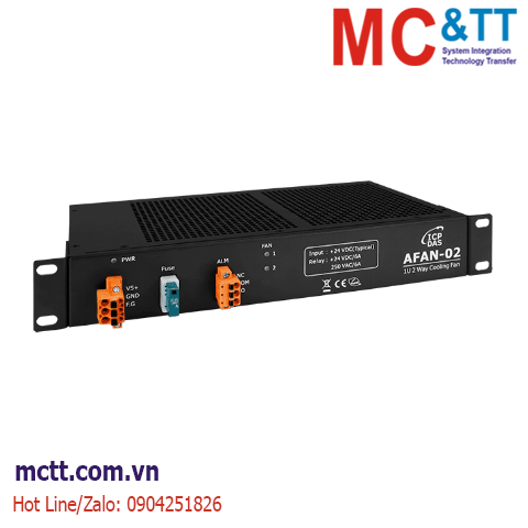 Module quạt làm mát 1U 2 Fan ICP DAS AFAN-02 CR