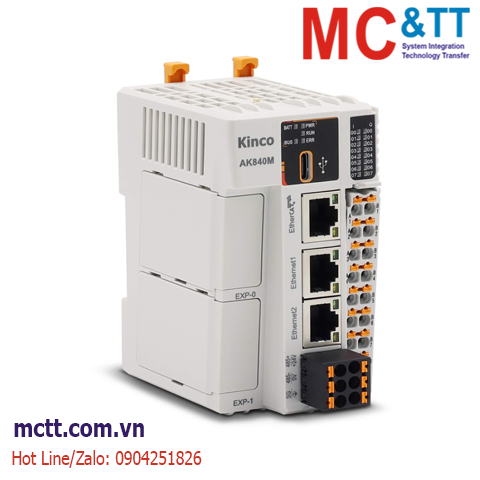 Bộ lập trình PLC Kinco AK840M-0808DTN (8*DI, 8*DO, 1*RS485, 2*Ethernet, 1*EtherCAT)