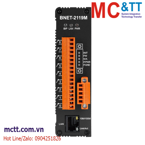 Module BACnet/IP 9 kênh đầu ra Relay ICP DAS BNET-2119M CR