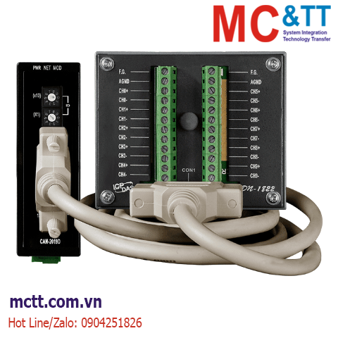 Module DeviceNet Slave 10 kênh AI ICP DAS CAN-2019D/S2 CR
