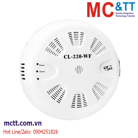 Module Data Logger đo độ bụi PM1/PM2.5/PM10 + nhiệt độ + độ ẩm RS-485/Ethernet/Wi-Fi Modbus RTU/TCP & MQTT ICP DAS CL-220-WF CR