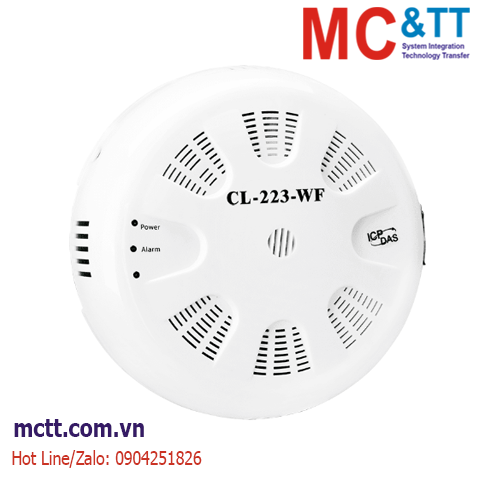 Module Data Logger đo độ bụi PM1/PM2.5/PM10 + CO + CO2 + nhiệt độ + độ ẩm RS-485/Ethernet/Wi-Fi Modbus RTU/TCP & MQTT ICP DAS CL-223-WF CR
