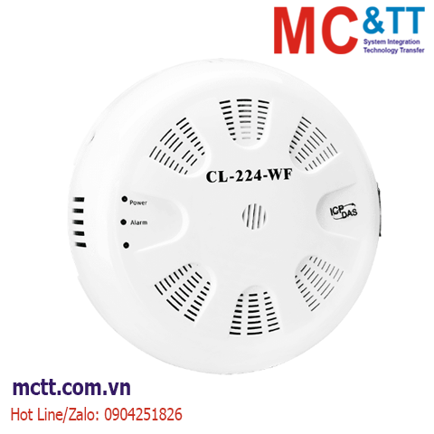 Module Data Logger đo độ bụi PM1/PM2.5/PM10 + đo HCHO + TVOC + nhiệt độ + độ ẩm RS-485/Ethernet/Wi-Fi Modbus RTU/TCP & MQTT ICP DAS CL-224-WF CR