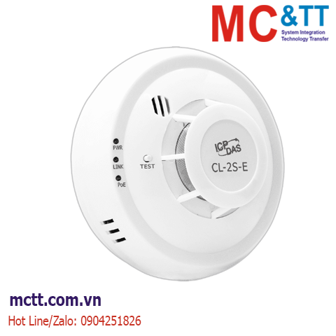 Cảm biến phát hiện khói tích hợp đo nhiệt độ, độ ẩm ICP DAS CL-2S-E CR