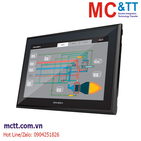 Màn hình cảm ứng HMI 12.1 inch Cimon CM-eXT2-12W-C-DF (2 COM, 2 Ethernet, Micro SD slot, Audio)