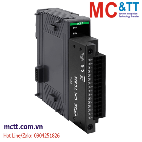 Module EtherCAT 8 kênh đầu vào cặp nhiệt điện ICP DAS EC4-TC8P/S CR