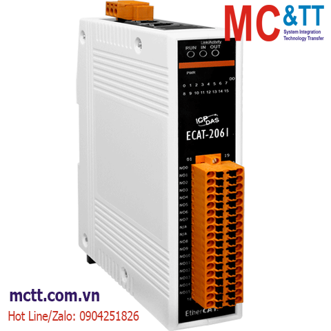 Module EtherCAT Slave 16 kênh đầu ra Relay ICP DAS ECAT-2061 CR