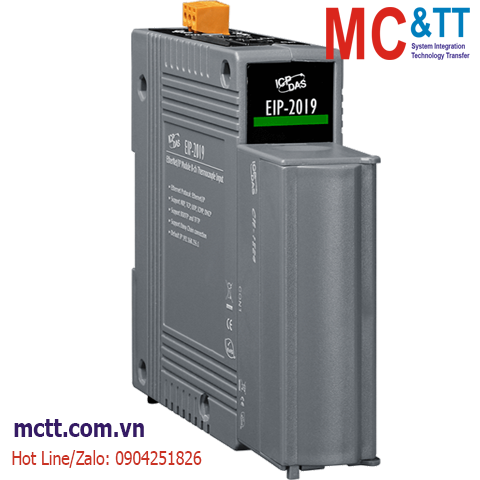 Module EtherNet/IP 8 kênh đầu vào tương tự cặp nhiệt (Thermocouple) AI ICP DAS EIP-2019/S CR