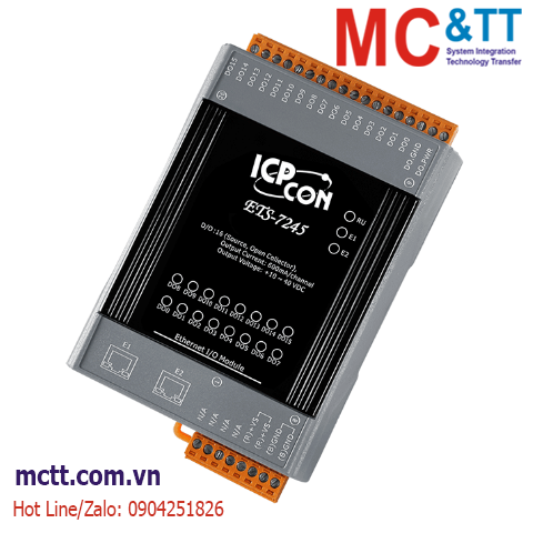 Module Ethernet Web Server + Modbus TCP 16 kênh đầu ra số DO ICP DAS ETS-7245 CR