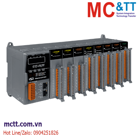 Module mở rộng Ethernet Modbus TCP & OPC UA, MQTT 8 khe cắm IO ICP DAS ETS-8KP8 CR