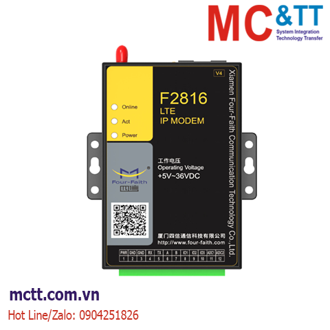 Modem GSM/GPRS/WCDMA (3G)/LTE (4G) IP Four-Faith F2816 V4
