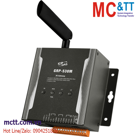 Modem/Router công nghiệp GPRS/WCDMA (3G) + Ethernet/RS-232/485/CAN ICP DAS GRP-530M CR