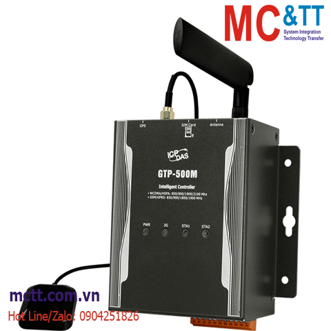 Bộ điều khiển SMS/GPRS/WCDMA (3G) + GPS ICP DAS GTP-500M CR