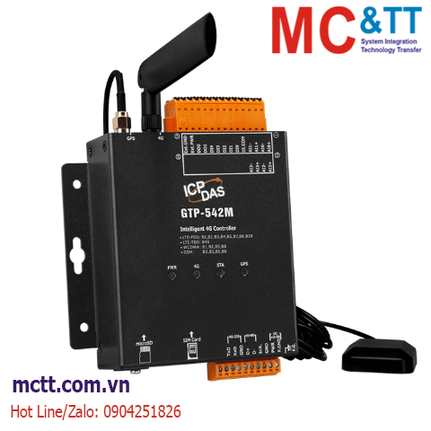 Bộ điều khiển SMS/GPRS/WCDMA (3G)/LTE (4G) + GPS ICP DAS GTP-542M CR