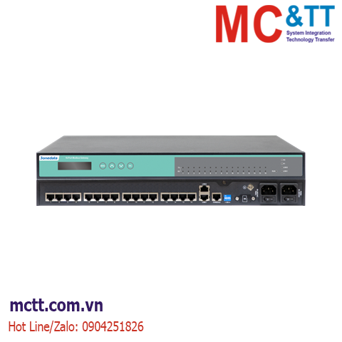 Bộ chuyển đổi Modbus Gateway 16 cổng RS-232/485/422 sang Ethernet 3onedata GW1100-2T-16DI(3IN1)-RJ-2P(85-265VAC)
