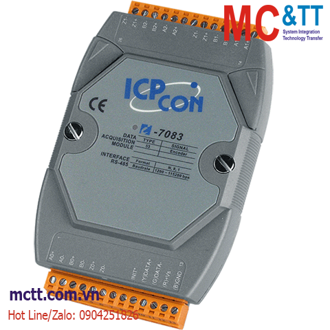 Module RS-485 DCON 3 trục đầu vào Encoder/Counter ICP DAS I-7083-G CR
