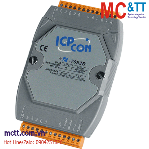 Module RS-485 DCON 3 trục đầu vào Encoder/Counter ICP DAS I-7083B-G CR