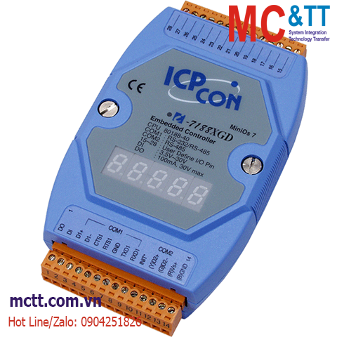 Bộ lập trình nhúng ISaGRAF PAC CPU 80188-40 + MiniOS7 ICP DAS I-7188XGD CR