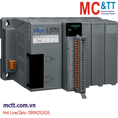 Module RS-485 DCON 4 khe cắm module I/O ICP DAS I-87K4-G CR