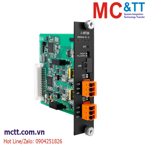 Module 2 cổng HART chuyển đổi Modbus RTU/ASCII slave sang HART master ICP DAS I-9720 CR
