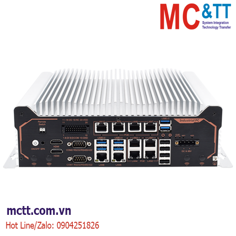 Máy tính nhúng công nghiệp không quạt (10 LAN + 4 COM) TP-IPC IBOX-007