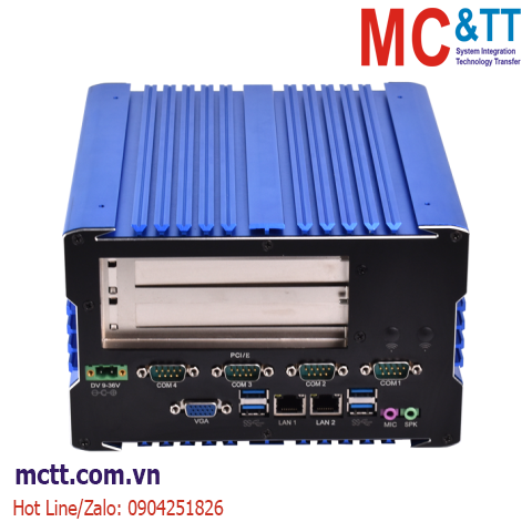 Máy tính nhúng công nghiệp không quạt CPU 4th-11th Core i3/i5/i7 (2 Lan + 4 COM) hỗ trợ khe cắm PCI/PCIe TP-IPC IBOX-107-2L4C-2P