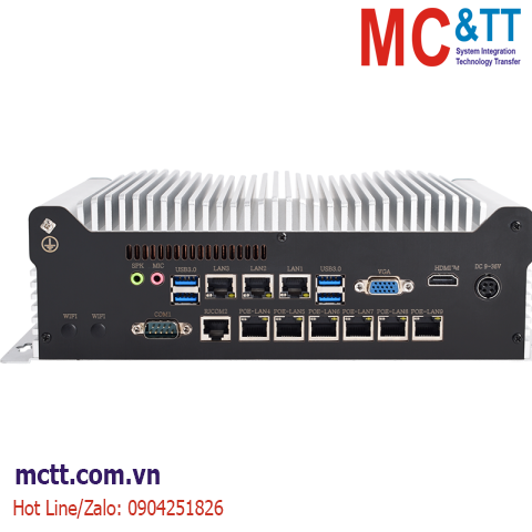 Máy tính nhúng công nghiệp không quạt (9 LAN + 2 COM) TP-IPC IBOX-601-9L2C6P