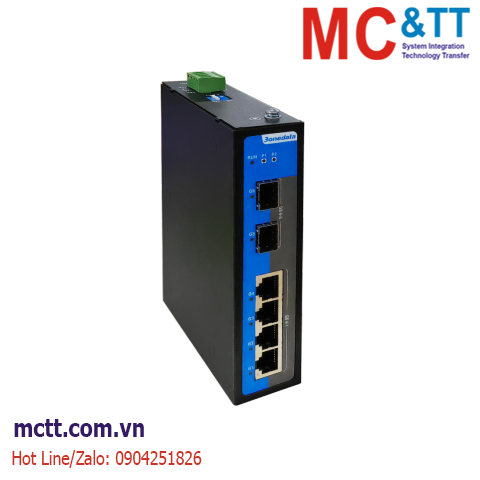 Switch công nghiệp 8 cổng Gigabit PoE + 2 cổng Gigabit SFP 3Onedata IES2300SL-8GP2GS-2LV