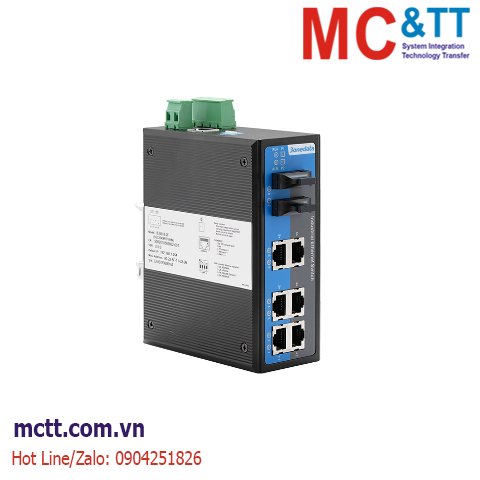Switch công nghiệp quản lý 4 cổng Ethernet + 4 cổng quang 3Onedata IES618-4F(MSC2KM)-2P48