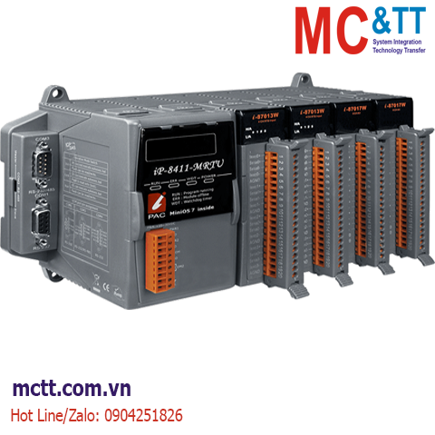 Module RS-485 Modbus RTU 4 khe cắm module I/O ICP DAS iP-8411-MRTU CR