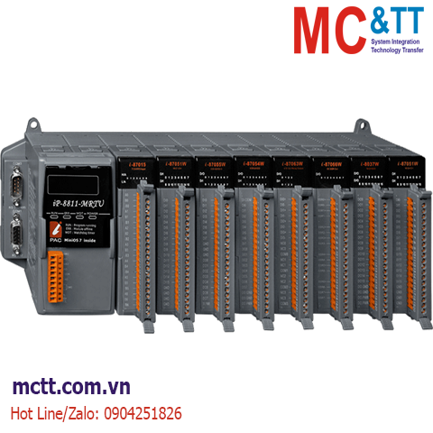 Module RS-485 Modbus RTU 8 khe cắm module I/O ICP DAS iP-8811-MRTU CR