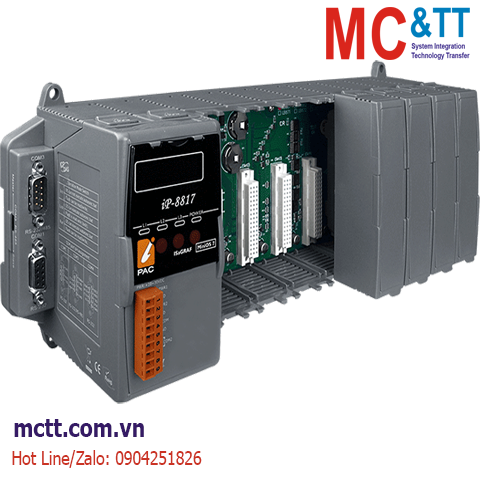 Bộ lập trình nhúng ISaGRAF PAC CPU 80186-80 + MiniOS7 + 8 khe cắm module I/O ICP DAS iP-8817 CR