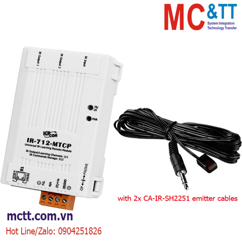 Module chuyển đổi hồng ngoại IR sang Ethernet Modbus TCP ICP DAS IR-712-MTCP CR
