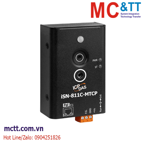 Cảm biến đo nhiệt độ hồng ngoại IR Ethernet Modbus TCP ICP DAS iSN-811C-MTCP CR