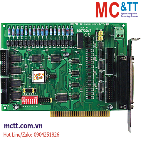 Card ISA 32 kênh DI + 32 kênh DO ICP DAS ISO-730 CR