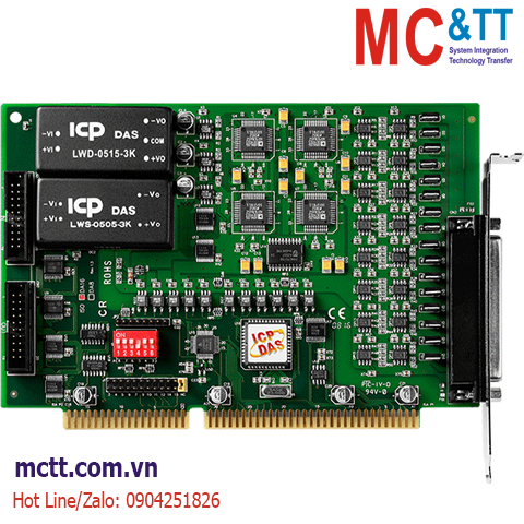 Card ISA 16 kênh AO 14 bit + 16 kênh DI/DO + 3 kênh Timer/Counter/Frequency ICP DAS ISO-DA16 CR