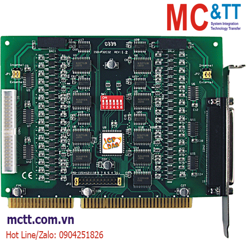 Card ISA 32 kênh DI + 32 kênh DO ICP DAS ISO-P32C32 CR