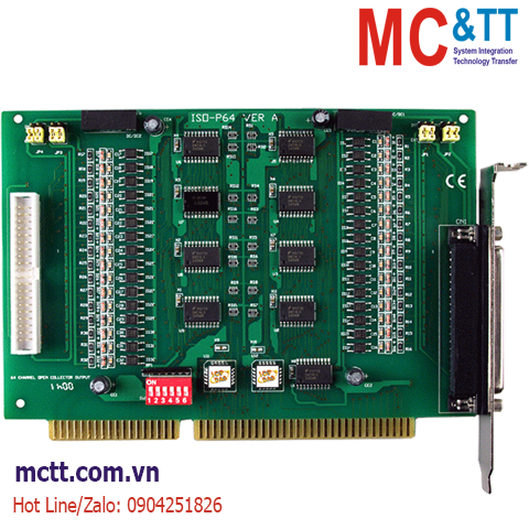 Card ISA 64 kênh đầu vào số DI ICP DAS ISO-P64 CR