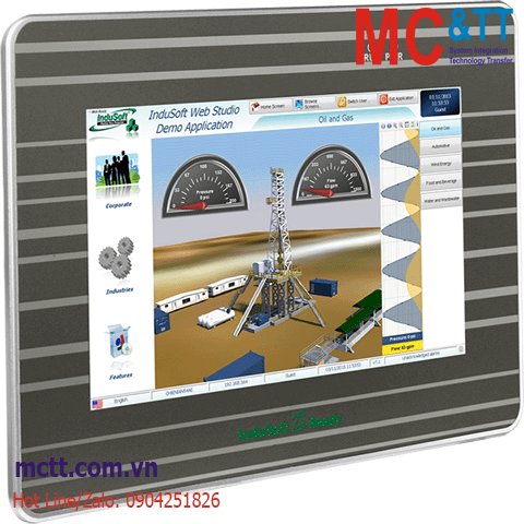 Màn hình cảm ứng lập trình nhúng InduSoft (1500 tags) ViewPAC 7 inch CPU Cortex-A8+ WinCE 7.0 ICP DAS IWS-2201-CE7-1500 CR