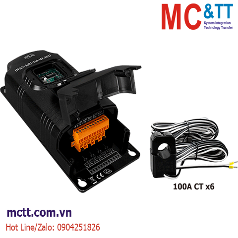 Module đo dòng không dây iWSN + 6 CT 100A ICP DAS iWSN-9603-160-ME-IP33 CR