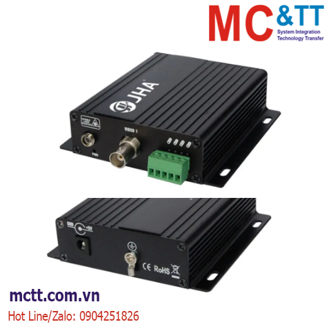 Bộ chuyển đổi 1 kênh video + 1 kênh RS485 sang quang JHA TECH JHA-D1TV1RB-20
