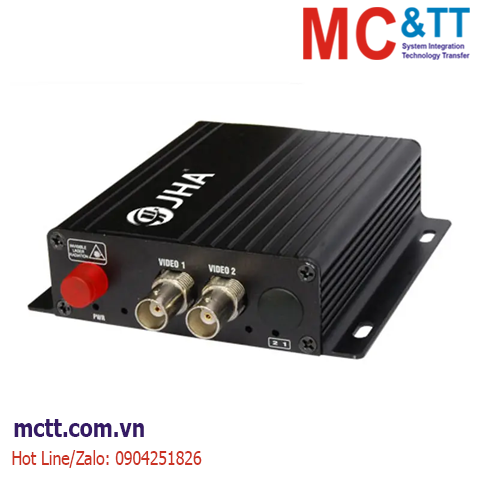 Bộ chuyển đổi 2 kênh video sang quang JHA TECH JHA-D2TV-20